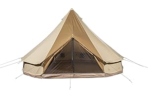 TETON Sports Sierra Canvas Tent; Waterproof Bell Tent for Family Camping in All Seasons