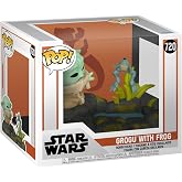 Funko POP! Deluxe: Star Wars The Mandalorian - Din Grogu (The Child, Baby Yoda) Kurbağa ile - &Ouml;zel Seri Koleksiyon Fig&uuml;r&uuml;