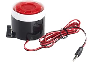 VisorTech Zubehör zu Alarmanlage Gartenhaus: 110-dB-Sirene mit Kabel, für Alarmanlage XMD-4200/4400.pro/5400.WiFi (Alarmanlage Gartenhaus Batterie, Alarmanlage Gartenlaube, Bewegungsmelder)