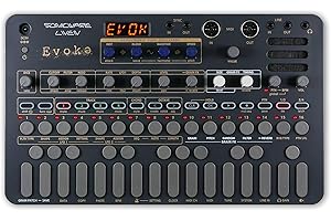Sonicware Liven Evoke [Synthétiseur acoustronique avec effet granulaire] – Synthétiseur portable pour l’ambiant cinématographique et le post-classique, alimenté par piles, avec haut-parleur intégré