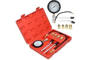 ‎LARS360 LARS360 KFZ Auto Motorrad Kompressionstester Kompressionsprüfer Messgerät Test kit 0-20 bar oder 0-300 psi Verdichtungsmesser inkl. Koffer