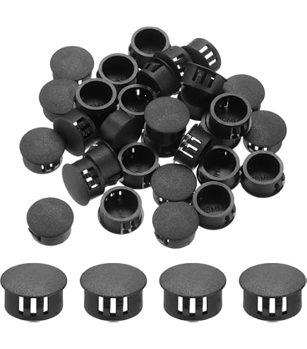 Kunststoff-Kühlerrohrabdeckungen 2 Stück – Für 15 Mm Löcher, Weich & Flexibel, Einfache Clip-Befestigung, Schwarz, Für Heizungsrohre & Wasserleitungen