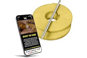 TOFL Highland Group Kit de dentelle pour gants de baseball et de softball, 2 lacets en cuir, aiguille à laçage en cuir, mangue