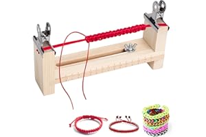 CYRANK Holz Armband Hersteller, Wood Paracord Jig Bracelet Maker, Armbandmacher, Paracord-Jig-Armbandhersteller U-Form-Holzrahmen-Armband-Kit DIY-Strickarmband Wristband Maker