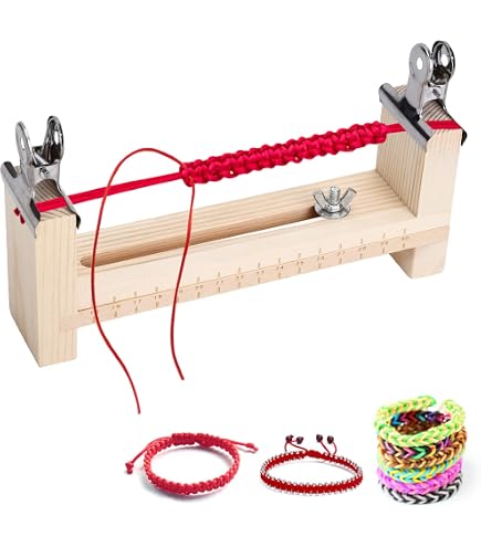 Tcrogsciss Paracord-Armband-Maker – Verstellbarer Jig Aus Holz, U-Form, Für DIY-Armbänder & Stricken