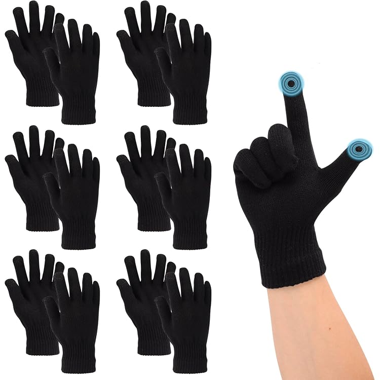 Gants D'hiver Tactiles TAGVO - 4 Paires Unisexes Anti-dérapants Pour Sport Et Quotidien
