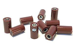 BELI-BECO 61/6 - Connettore a banana in miniatura con diametro penna: 2,6 mm, 10 pezzi (marrone)