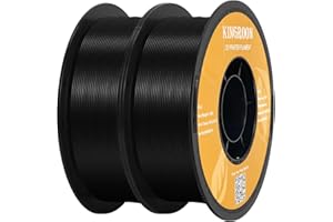 Kingroon PLA Filament 1.75mm for 3D Printer, Filament 3D Printing Materials, 2KG 3D Filament Dimensional Accuracy +/- 0.03 mm,3D Printer Filament PLA with Spool Wound Neatly, Black Black