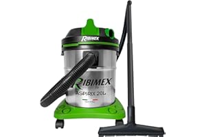 Ribimex Aspiratore per Solidi e Liquidi Aspirix, Bidone Aspiratutto da 20 L, Potenza 1200 W, con Filtro HEPA Lavabile, Funzione Soffiante, Galleggiante Integrato, Accessori Inclusi - PRASP20IT