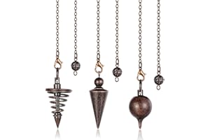 ‎AWARDSEN AWARDSEN 3 PCS Kupfer Pendel, Metall Pendel Esoterik Wünschelrute in Set für Weissagung, Tarot Zubehör, Reiki Balancing Geschenke für Tarot Liebhaber