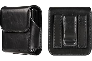 WNHTFAC Leder Gürtelclip Hülle Kompatibel mit Samsung Galaxy Z Flip 6 5 4 3 2 1/Motorola Razr 50 Ultra/Motorola RAZR 5G Handytasche mit Gürtelschlaufe Gürteltasche Kompatibel mit Huawei P50 Pocket/Pocket S