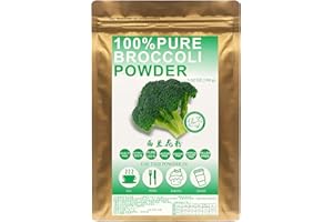 Plant Gift 100% Pure Broccoli Powder 西兰花粉 Natural Meal Powder, Smoothie, Yogurt, Baking, Cookies, Cakes and Beverages, Non-GMO Powder - No Filler, No additives 100G/3.25oz
