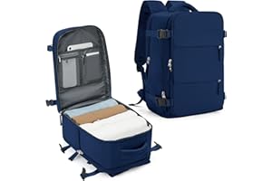 SZLX Torba Kabinowa Ryanair 40x20x25 na Bagaż Podręczny z Kieszenią na Laptopa Plecak Podróżny dla Kobiet Plecak Podróżny Easyjet Bag 45x36x20 Plecak Damski Miejski Wodoodporny Plecak Samolotowy