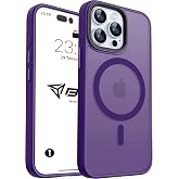 Babilden iPhone 12/12 Pro İ&ccedil;in Kılıf Kamera Korumalı Magsafe İle Uyumlu Kablosuz Şarj &Ouml;zellikli Mat Şeffaf Renkli Telefon Kıl