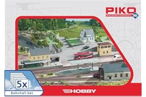 Set de 5 éléments Dune Gare ferroviaire H0 Piko H0 61923