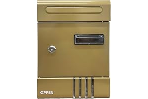 Kippen 10006LB - Cassetta Postale Modello "HOUSE" di Colore Bronzo. Dimensioni: 290x200x65mm.