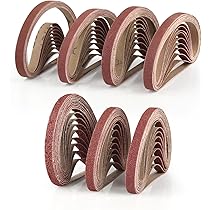 48 Stück Schleifbänder Set 10x330mm - Für Bandschleifer In 6 Körnungen