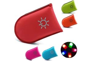ELANOX Clip LED pour une grande visibilité dans toutes les activités en plein air ainsi que pour la sécurité des enfants, sac de sport, vêtements de vélo