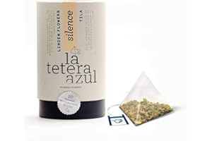 LATETERAZUL LA TETERA AZUL Infusión De Tila Premium, Pura, Limpia, Solo Flores De Tila. Infusión Relajante. Bote De 20 Pirámides.