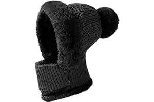 JFAN Cappelli Donna Inverno Berretto Donna in Maglia Cappello e Sciarpa Donna in Pile Caldo per Sci Outdoor