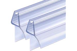 ITTISO Shower Screen Seal Strip 2 x 100 cm for 4mm/5mm/6mm Glass Thickness Bath Shower Door Seal Strip Covers up to 12mm Gap Replacement Shower Door Bottom Seal