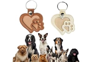 Srumvoat 2 Pack Personalised Pet Hair Keepsake Box, Custom Pet Memorial Keyring for Dog Hair or Cat Fur, Pets Remembrance Gift, Loss Keepsake for Dogs & Cats, Memory Pouch for Pets Owners