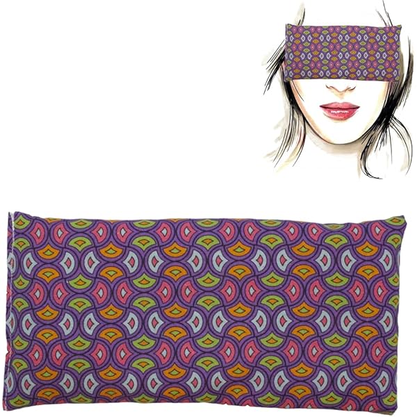 Cuscini Occhi Con Lavanda E Riso - Pack 3 Per Yoga, Meditazione E Relax