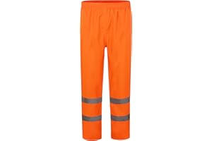 AYKRM Pantalon de Pluie Travail réfléchissant de sécurité Haute visibilité