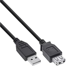 68905 Goobay - Cavo | USB 2.0; USB A presa,USB A spina; 5m; nero; Filo