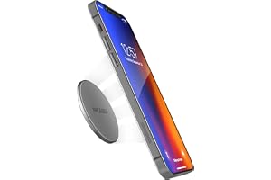 ENCASED iPhone-hållare, kompatibel med MagSafe-fäste (ultratunt 0,1 tum) säker magnetisk monteringsskiva för vägg, bilinstrumentbräda, hemgym, kökskylskåp tillbehör (självhäftande klistermärke)