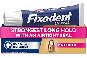Fixodent Ultra Max Hold Adhésif pour prothèse dentaire, 62,4 g (l'emballage peut varier)