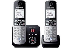 Panasonic KX-TG6822EB Twin DECT Cordless Telephone Set with Answer Machine