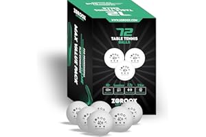 ZOROOX ZOROOOX High-Performance 3-Star Table Tennis Balls - | 72 | White | 40+ ABS Competition Grade Ping Pong Balls