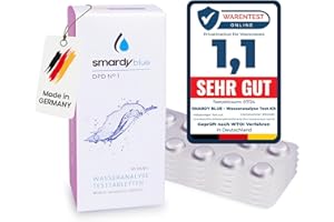 smardy 50 Comprimés de Test DPD1 (chlore libre) pour Photomètre/Testeur d'eau Electronique