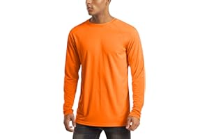 MAGCOMSEN T-Shirt d’été UV pour Homme à séchage Rapide à Manches Longues Protection Solaire survêtement pour la randonnée, la pêche, Les Chemises UPF 50+ Léger T-Shirt