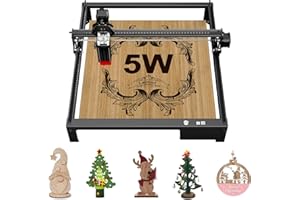 RYHX Latitool F50 Incisore Laser,50W Macchina per Incisione Laser e Taglierina Laser,Potenza Laser 5.5-7.5W,Laser Cutter Engraver Strumenti per Incisione fai da te,per Legno,Metallo,Acrilico,400 x 400 mm