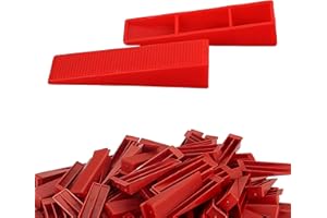 LACOSVI Clips Niveladores de Piso y azulejos De 1mm, de Ancho Incluye 1000 Piezas Separadoras de Junta, Sistema de nivelación sin Labios para profesionales del Alicatado y Bricolaje Color Blancas