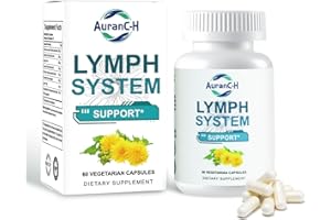 AURANC-H Lymph System Support Supplement - Lymphatic Drainage Supplement with Dandelion Extract, Cleavers, Burdock Powder - Reduce Swelling and Cleanse Lymph