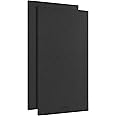 AudioSilk Acoustic Panels, 2 Pack, Large, 116 x 58cm, Black