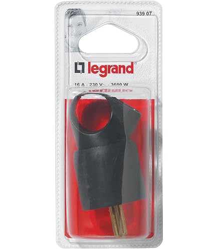 Legrand Annela LEG50106 - Spina Femmina 2P+T 16A Con Anello - Prolunga Multipresa Extrapiatta Per Mobili E Pareti