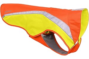 RUFFWEAR Lumenglow High-Vis Jacket, High Visibility Reflective Coat for Dogs, Small, Blaze Orange