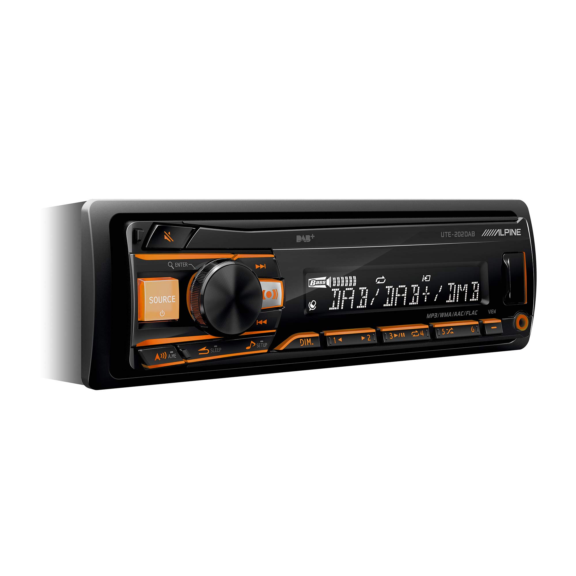 Alpine-UTE-202DAB-Autorradio-Bluetooth-USB-Negro