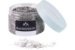 BAOSHISHAN Edelstahlstifte 0,4 mm × 5 mm 300 g Polierstifte Edelstahl für Magnetbecher Polierer Finisher (0.4 × 5 mm, 300g)