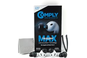 Comply TrueGrip MAX | Premium minnesskum ersättningsöronproppar för Apple AirPods Pro (3 generationen) | SmartSkin™-teknik