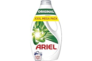 Ariel Washing Liquid Laundry Detergent, Clothes Washing Liquid, 101 Washes, Stain Remover for Clothes & Odour Removal In 1 Use, Brrrilliant Even In Cold & Short