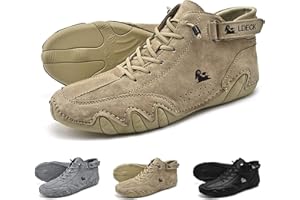 OVERHIL1S Stivali Alti In Pelle Scamosciata Fatti A Mano Italiani - Scarpe Becks Scarpe Da Ginnastica Casual In Pelle Scamosciata Impermeabili, Stivali Chukka Da Uomo Antiscivolo Traspiranti All'aperto