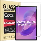 LKOOZO Screen Protector for Lenovo Idea Tab Pro/Tab P12 2023 12.7" | Scratch Resistant, Ultra Transparent Film, Tempered Glas