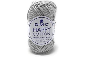 DMC - Happy Cotton - Spécial Amigurumi - 100% coton - Très doux et agréable à utiliser | Pelote de 20 g - 43 m | 49 coloris