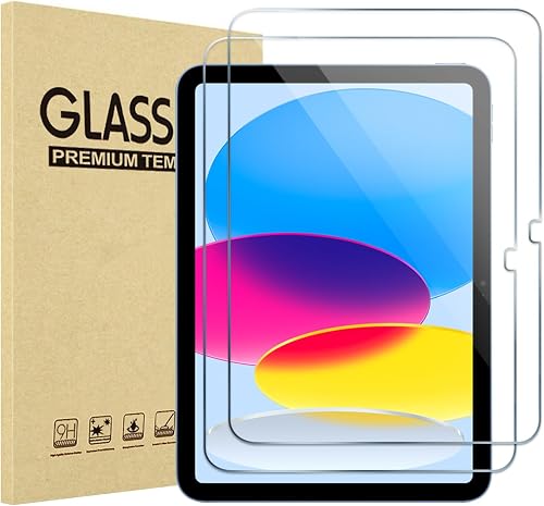 ProCase 2 Pack Screen Protector for iPad A16 2025 11th/10th 2022 Generation (11-inch/10.9), Tempered Glass Film Guard -Clear