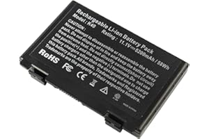ARyee 5200mAh 11.1V A32-F82 Batterie pour ASUS A32-F82 A32-F52 X5C K40 K40IJ K40IN K50 K50AB K50IJ K50IN K61IC AS-K50 L0690L6 L0A2016 X70 X5DIJ X5A X5DC